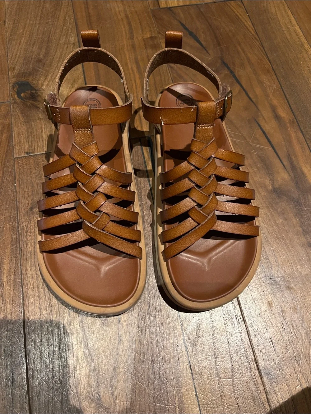 Girl’s Brown Strappy Gladiator Sandal